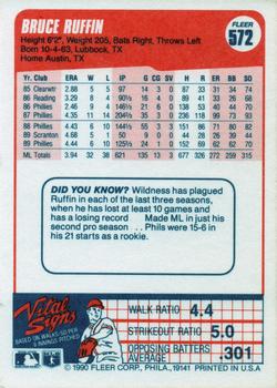 Bruce Ruffin  baseball card collectible - Main Image 2