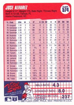 Jose Alvarez  baseball card collectible - Main Image 2