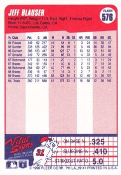 Jeff Blauser  baseball card collectible - Main Image 2