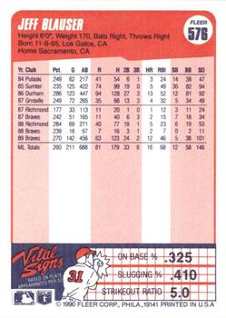Jeff Blauser  baseball card collectible - Main Image 2