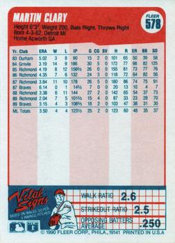 Martin Clary  baseball card collectible - Main Image 2