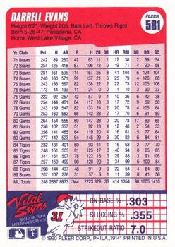 Darrell Evans  baseball card collectible - Main Image 2