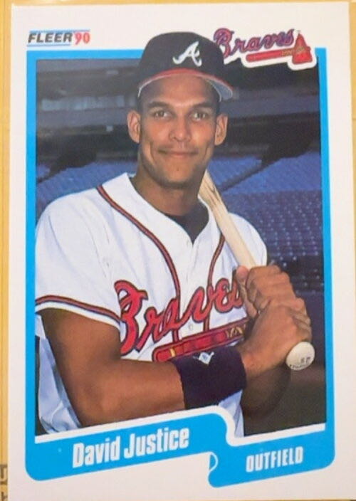 David Justice  baseball card collectible - Main Image 3
