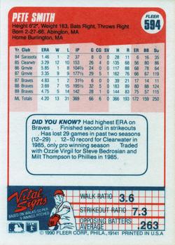 Pete Smith  baseball card collectible - Main Image 2