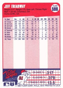 Jeff Treadway  baseball card collectible - Main Image 2