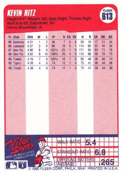 Kevin Ritz  baseball card collectible - Main Image 2