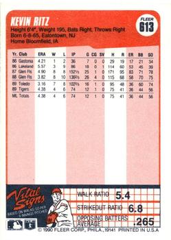 Kevin Ritz  baseball card collectible - Main Image 2