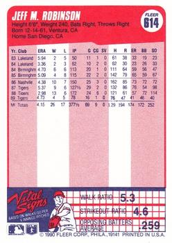 Jeff Robinson  baseball card collectible - Main Image 2