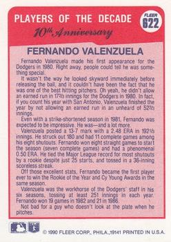 Fernando Valenzuela  baseball card collectible - Main Image 2