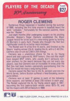 Roger Clemens  baseball card collectible - Main Image 2