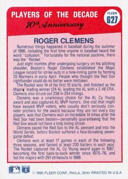 Roger Clemens  baseball card collectible - Main Image 2