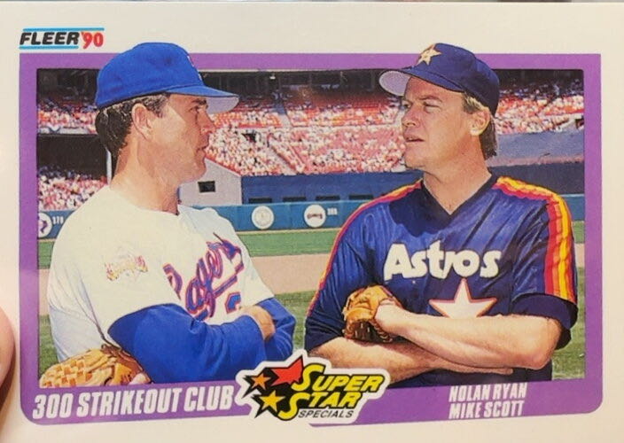 300 Strikeout Club (Nolan Ryan / Mike Scott)  baseball card collectible - Main Image 3