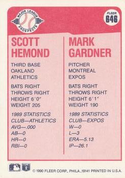 Scott Hemond / Mark Gardner  baseball card collectible - Main Image 2