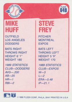 Mike Huff / Steve Frey  baseball card collectible - Main Image 2