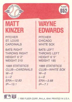 Matt Kinzer / Wayne Edwards  baseball card collectible - Main Image 2