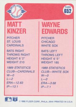Matt Kinzer / Wayne Edwards  baseball card collectible - Main Image 2