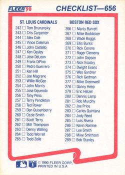 Checklist: Mets / Astros / Cardinals / Red Sox  baseball card collectible - Main Image 2