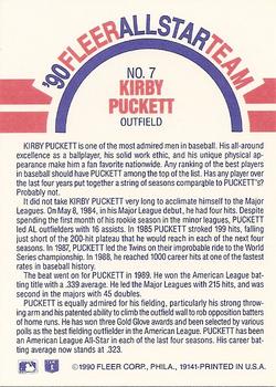 Kirby Puckett  baseball card collectible - Main Image 2