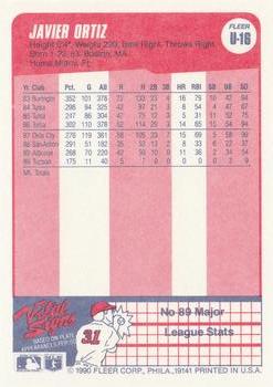 Javier Ortiz  baseball card collectible - Main Image 2