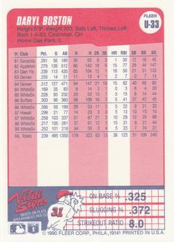 Daryl Boston  baseball card collectible - Main Image 2