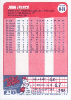 John Franco  baseball card collectible - Main Image 2