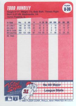 Todd Hundley  baseball card collectible - Main Image 2