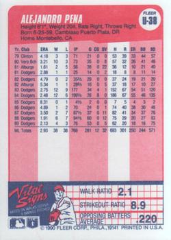 Alejandro Pena  baseball card collectible - Main Image 2