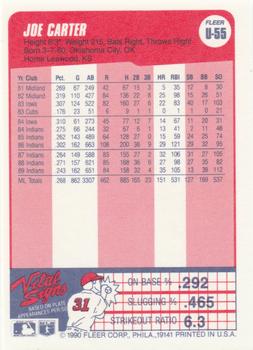 Joe Carter  baseball card collectible - Main Image 2