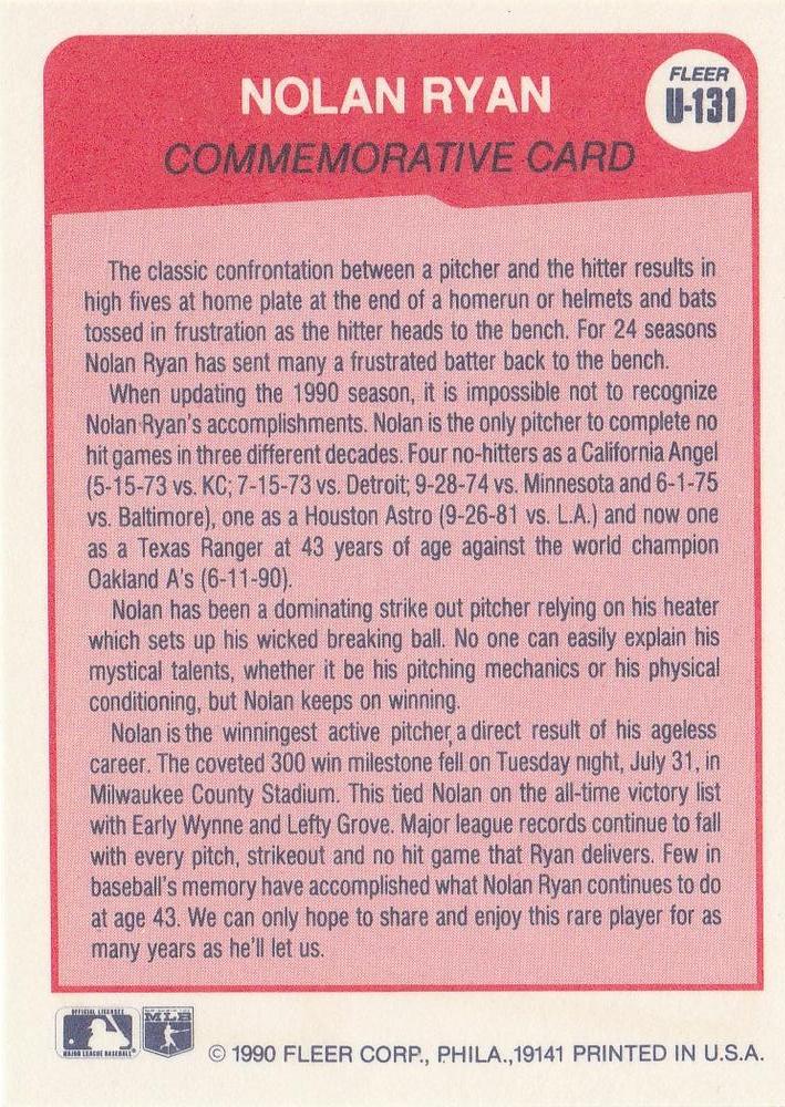 Nolan Ryan  baseball card collectible - Main Image 2