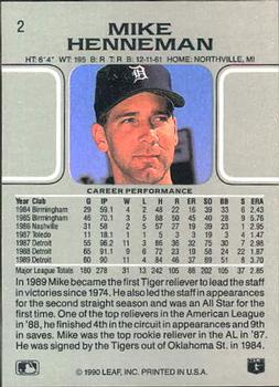 Mike Henneman  baseball card collectible - Main Image 2