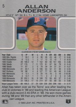 Allan Anderson  baseball card collectible - Main Image 2