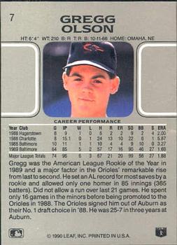 Gregg Olson  baseball card collectible - Main Image 2