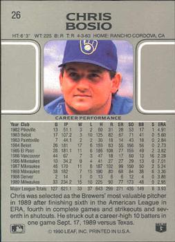 Chris Bosio  baseball card collectible - Main Image 2