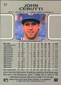 John Cerutti  baseball card collectible - Main Image 2