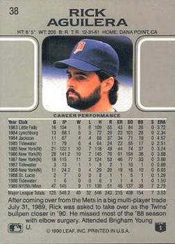 Rick Aguilera  baseball card collectible - Main Image 2