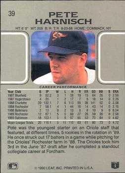 Pete Harnisch  baseball card collectible - Main Image 2