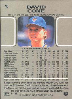 David Cone  baseball card collectible - Main Image 2