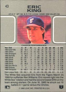 Eric King  baseball card collectible - Main Image 2