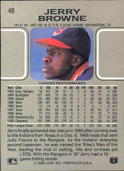 Jerry Browne  baseball card collectible - Main Image 2