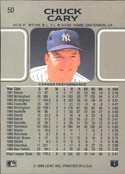 Chuck Cary  baseball card collectible - Main Image 2