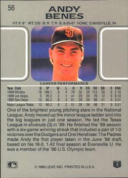 Andy Benes  baseball card collectible - Main Image 2