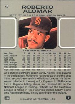 Roberto Alomar  baseball card collectible - Main Image 2