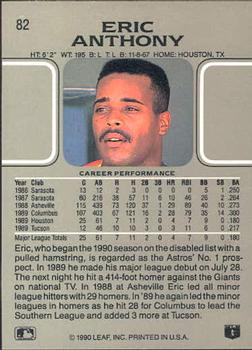Eric Anthony  baseball card collectible - Main Image 2