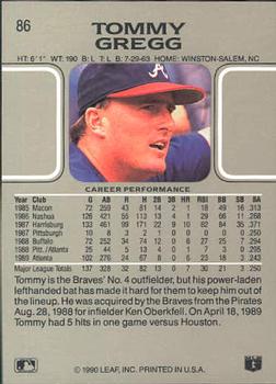 Tommy Gregg  baseball card collectible - Main Image 2