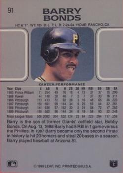 Barry Bonds  baseball card collectible - Main Image 2