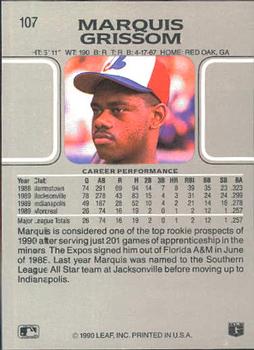 Marquis Grissom  baseball card collectible - Main Image 2