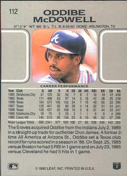 Oddibe McDowell  baseball card collectible - Main Image 2