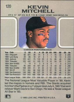 Kevin Mitchell  baseball card collectible - Main Image 2