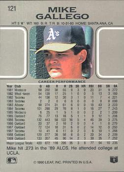 Mike Gallego  baseball card collectible - Main Image 2