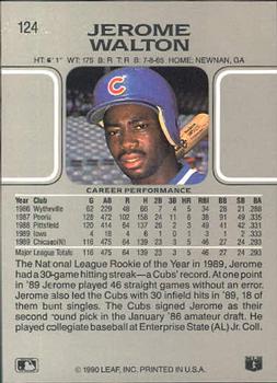 Jerome Walton  baseball card collectible - Main Image 2